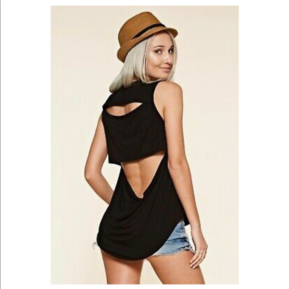 Open Back Cut Out Tank